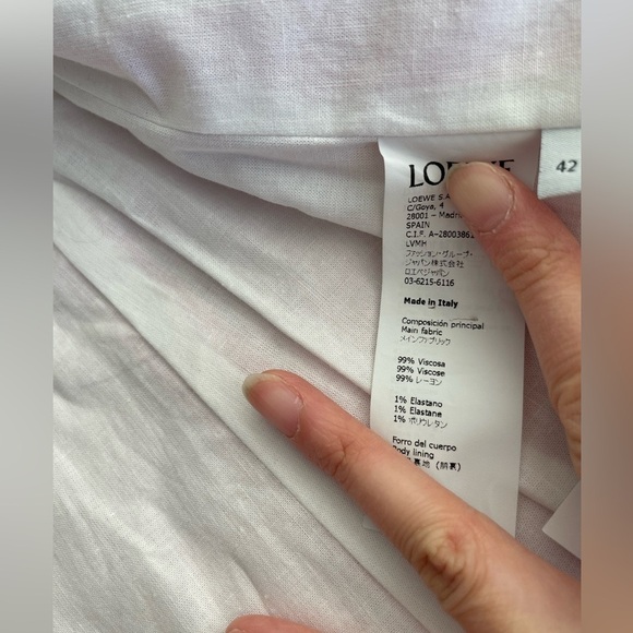 Loewe SINGLE-BREASTED BLAZER COAT IN PINK - Picture 7 of 9